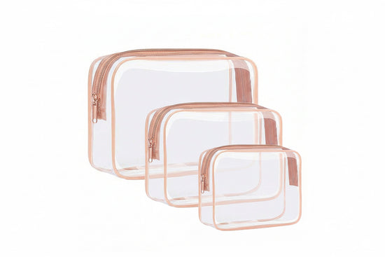 Transparent Travel Pouch Set