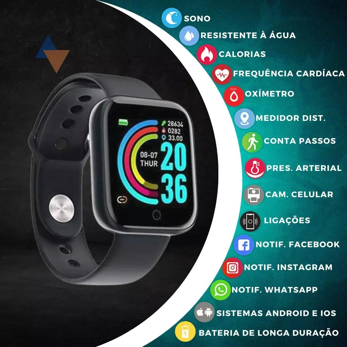 SmartFit Duo™ — D20 Pro+ SmartWatch & Wireless Earbuds Combo