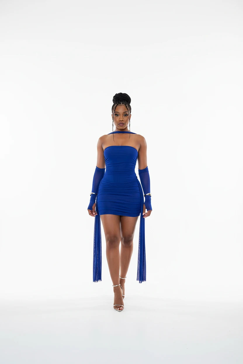 Elevate Your Night Out with Our Stunning Summer Vacation Sexy See-Through Dress & Shawl - Perfect for Midnight Clubwear and Parties!