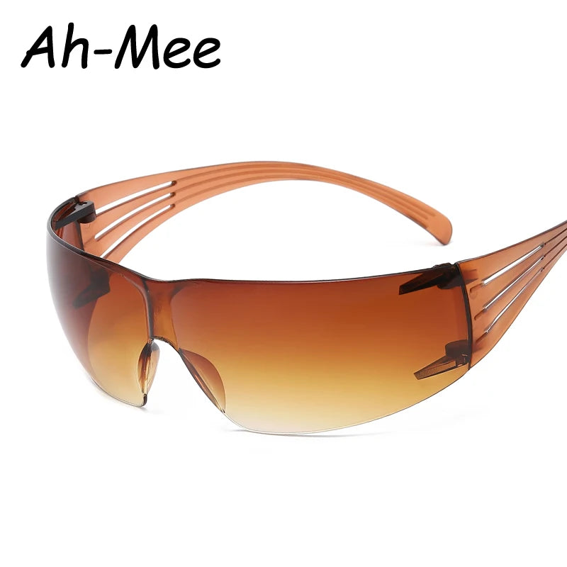 Rimless Wraparound Sunglasses