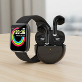 SmartFit Duo™ — D20 Pro+ SmartWatch & Wireless Earbuds Combo