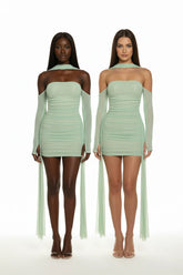 Elevate Your Night Out with Our Stunning Summer Vacation Sexy See-Through Dress & Shawl - Perfect for Midnight Clubwear and Parties!