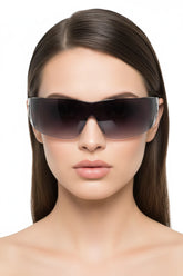 Rimless Wraparound Sunglasses